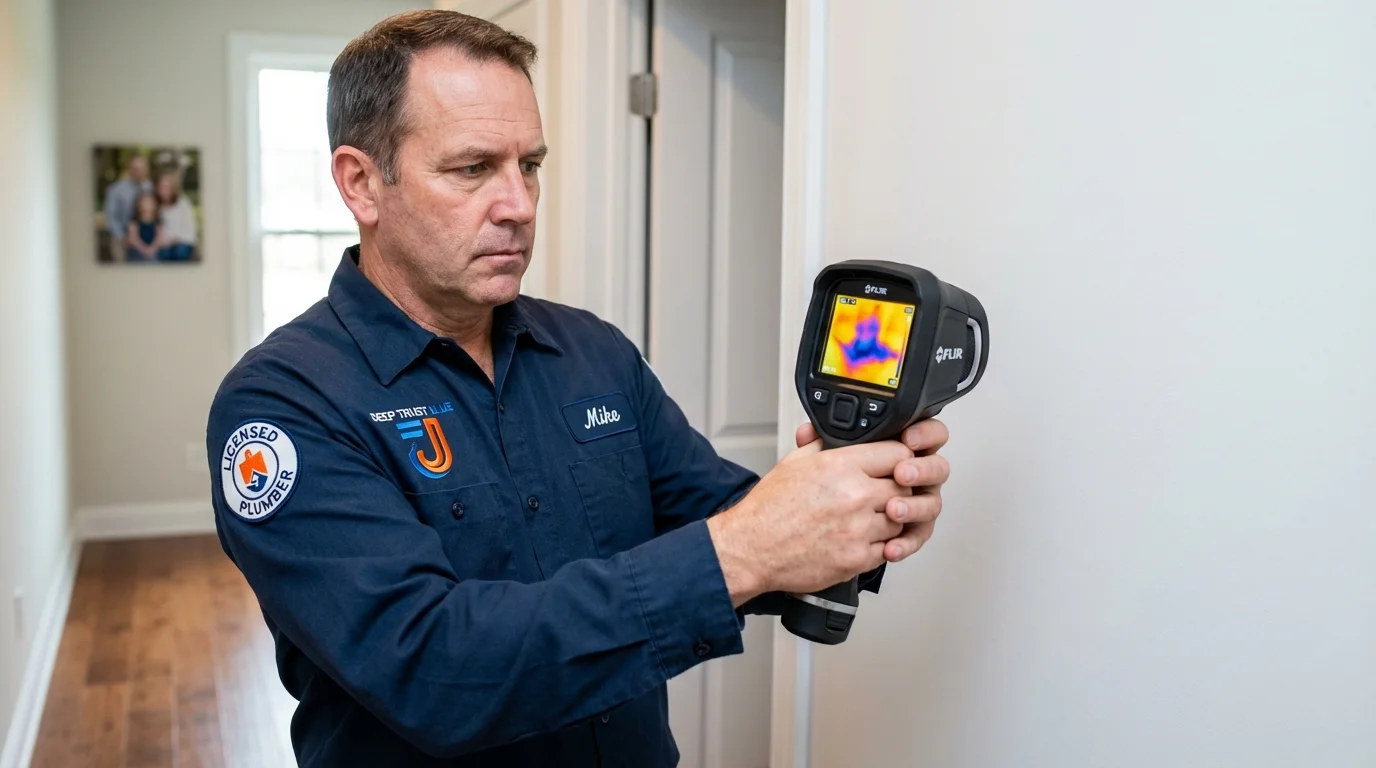 Thermal imaging leak detection by Johns Plumbing LLC in Red Cloud